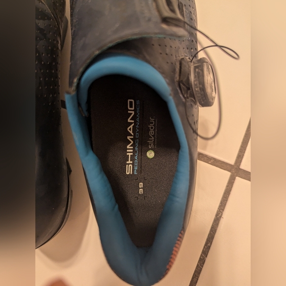 Shimano SH-RX800 Gravel Carbon Cycling Shoes EU 39 Women's Navy - Picture 8 of 9